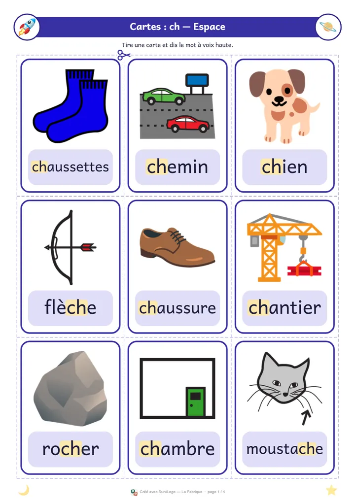 Cartes à découper, réalisé avec la Fabrique